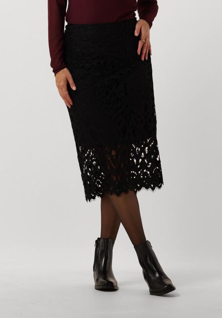 Zwarte VANILIA Midirok LACE PENCIL SKIRT - large