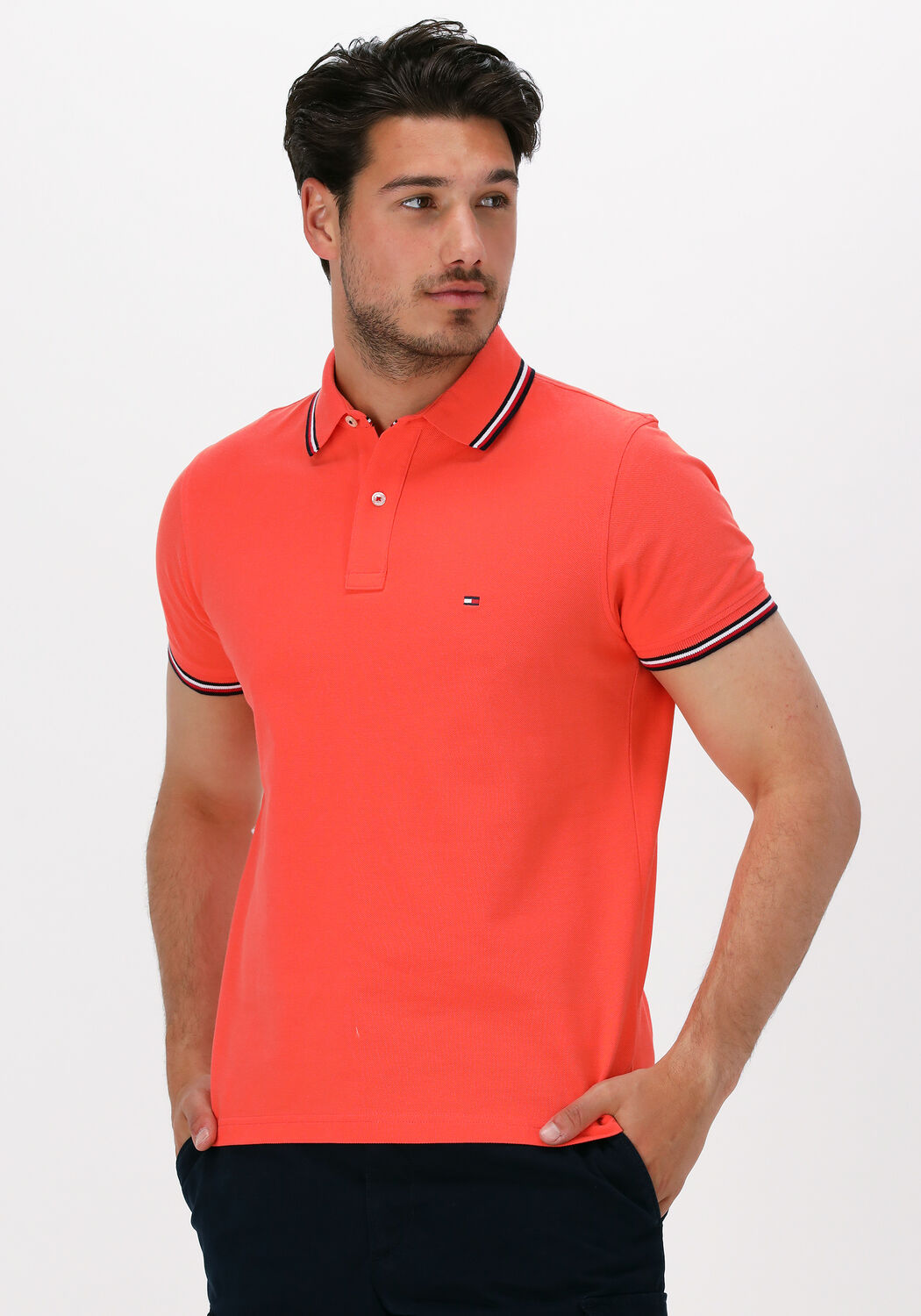 Tommy hilfiger polo 2024 slim fit heren sale