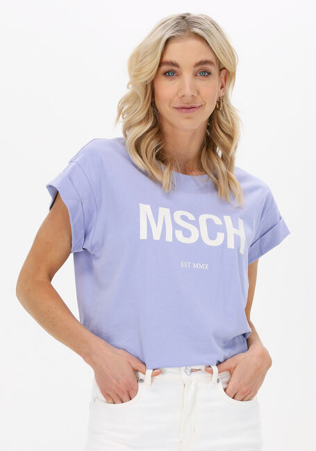 Grijze MSCH COPENHAGEN T-shirt ALVA ORGANIC MSCH STD Omoda