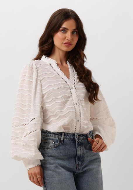 Witte CO'COUTURE Blouse WAVEDING SHIRT - large