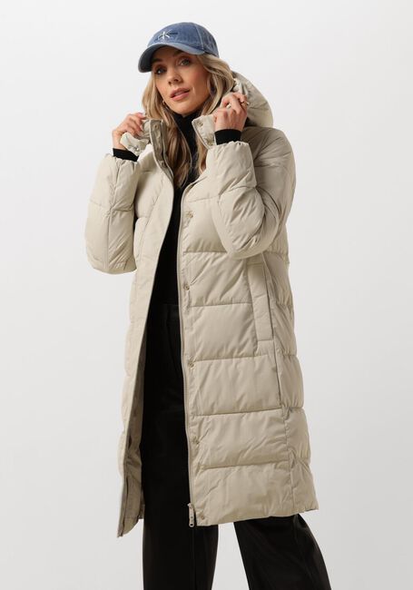 Beige CALVIN KLEIN Gewatteerde jas MONOLOGO NON DOWN LONG PUFFER - large