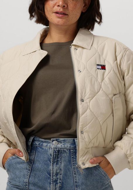 Beige TOMMY JEANS Jack TJW ONION QUILT BOMBER - large