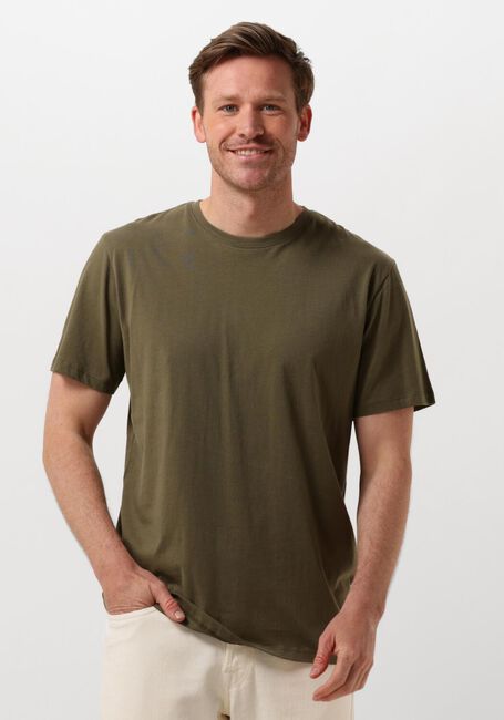 Groene SELECTED HOMME T-shirt SLHASPEN SS O-NECK TEE - large