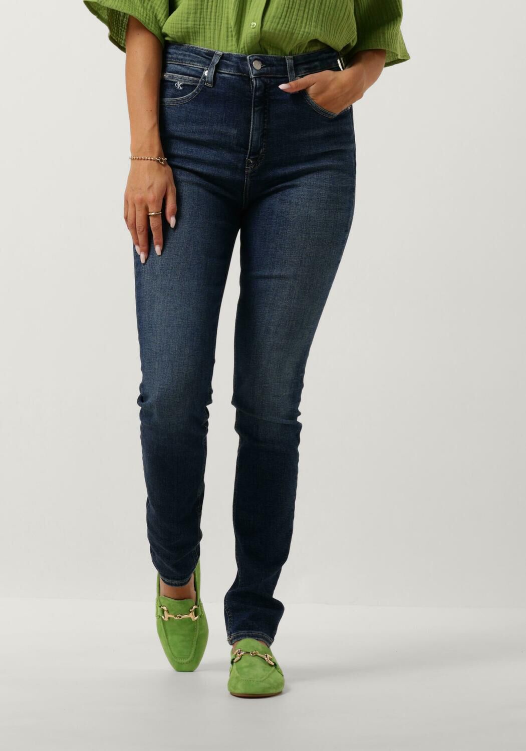CALVIN KLEIN Dames Jeans High Rise Skinny Donkerblauw