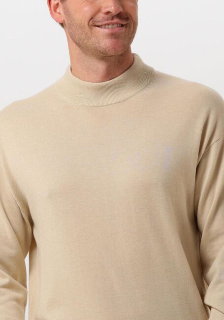 Beige SCOTCH & SODA Sweater DROPPED SHOULDER MOCK NECK - large