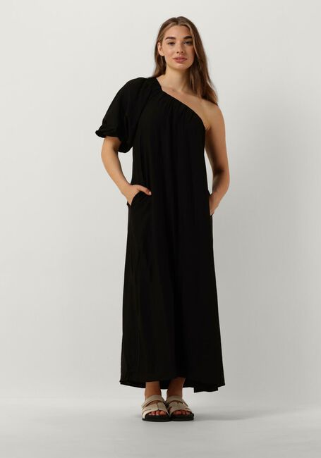 Zwarte CO'COUTURE Maxi jurk HERA ASYM PUFF DRESS - large