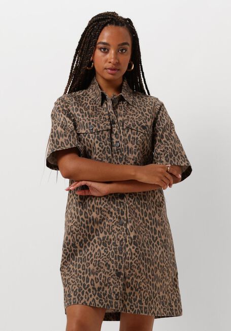 Leopard OBJECT Mini jurk OBJSENI BRUCE SS RE DRESS E DIV - large