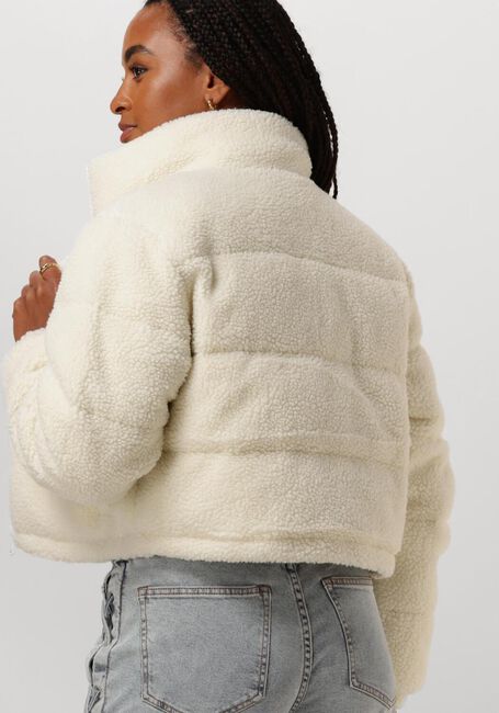 Witte TOMMY JEANS Gewatteerde jas TJW CRP TEDDY ESSENTIAL PUFFER - large