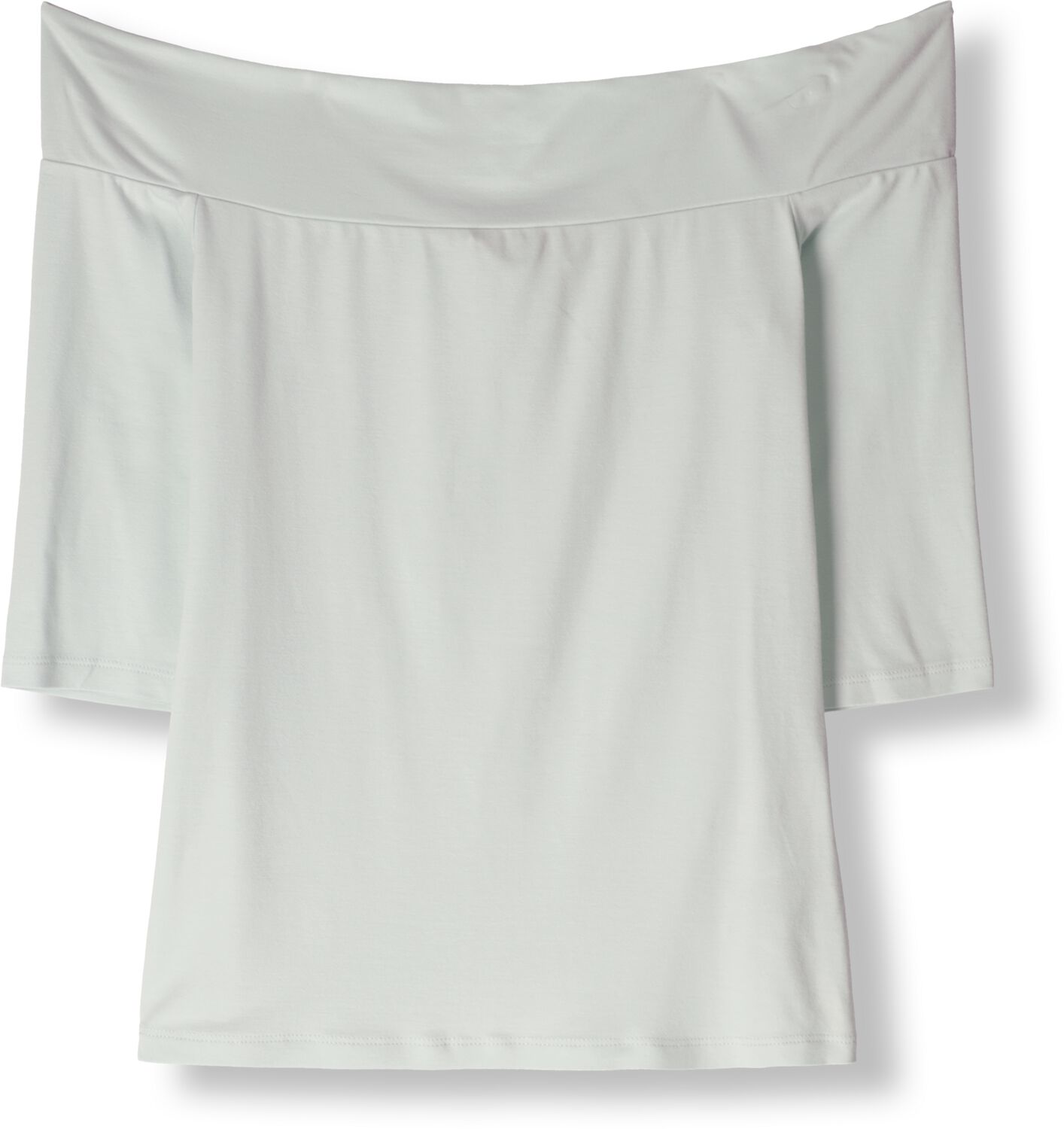 VANILIA Dames Tops & T-shirts Viscose Off Shoulder Ssl Blauw