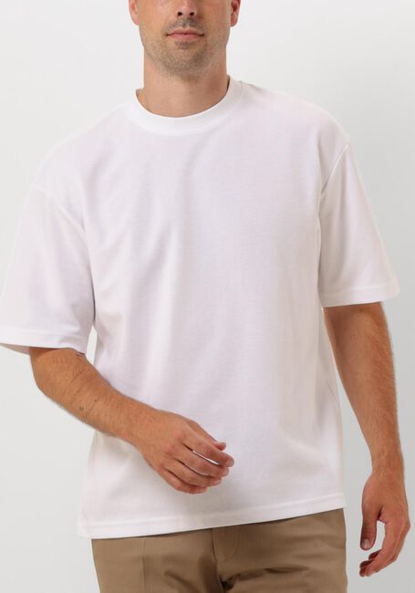 Witte SELECTED HOMME T-shirt SLHLOOSEOSCAR SS O-NECK TEE - large