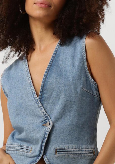 Blauwe SELECTED FEMME Gilet SLFELLIN DENIM VEST - large