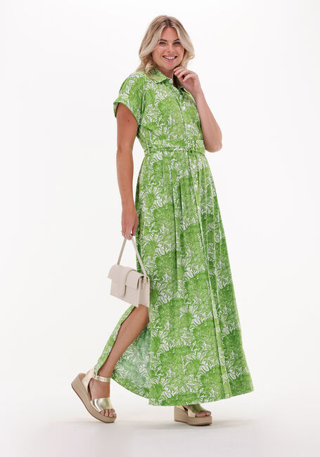 Vermelding maak het plat Aardrijkskunde Groene VANILIA Maxi jurk FLUID DESSIN | Omoda