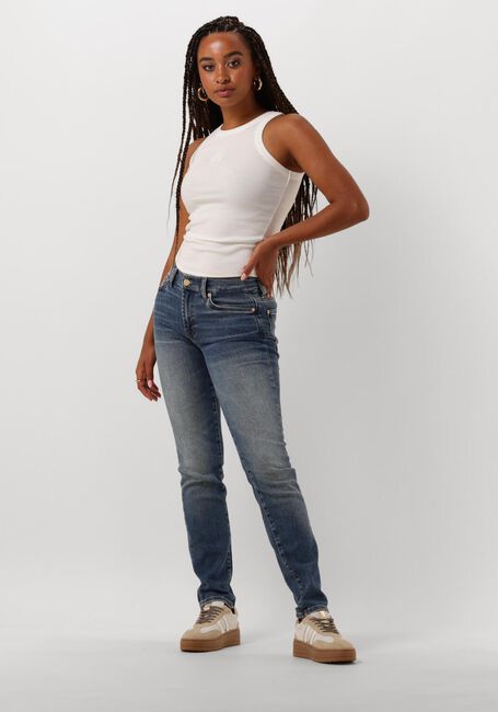 Blauwe 7 FOR ALL MANKIND Straight leg jeans ROXANNE - large