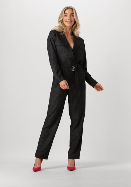 Zwarte AAIKO Jumpsuit JESSIE PINSTRIPE VIS 548 - large