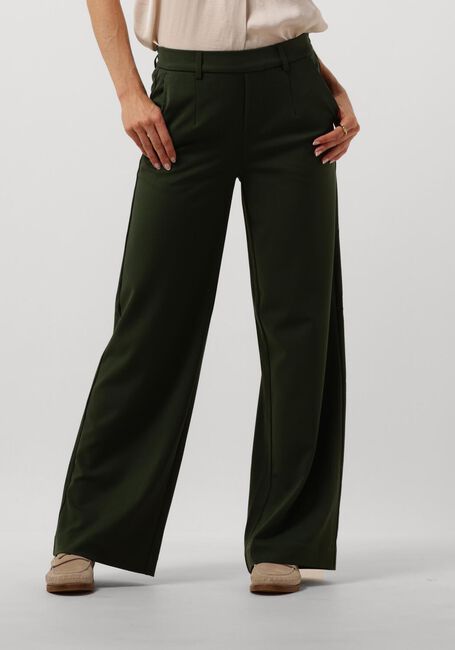 Groene OBJECT Pantalon OBJLISA WIDE PANT - large