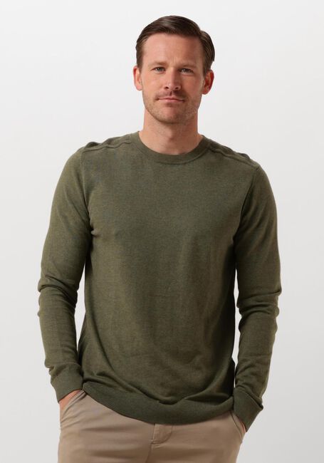 Groene SELECTED HOMME Trui SLHBERG CREW NECK NOOS - large