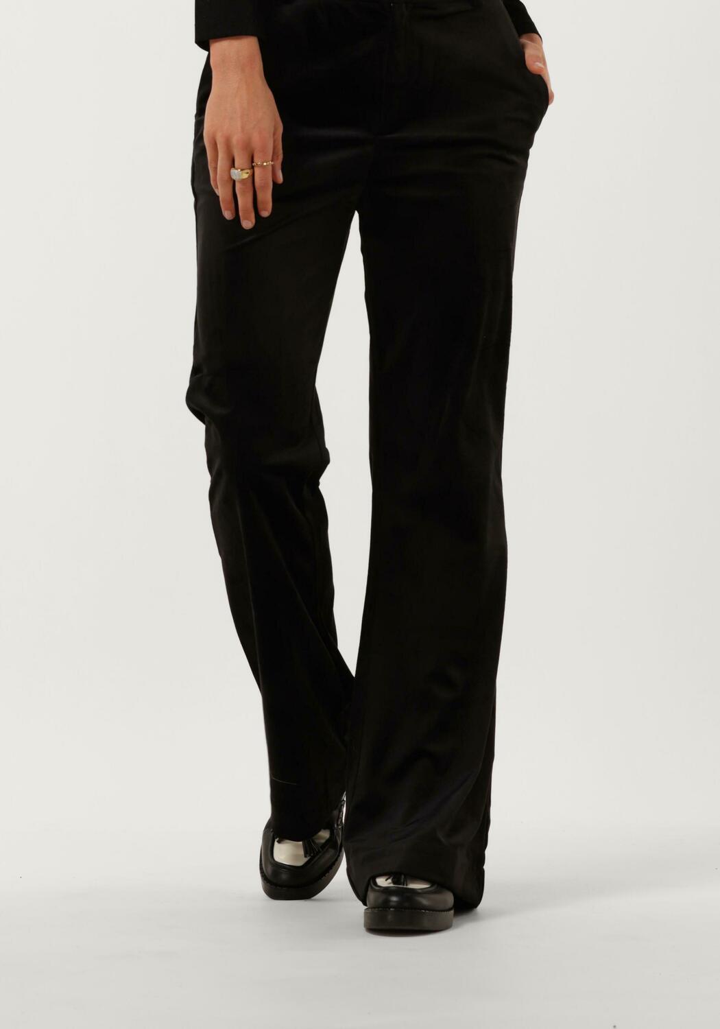 Velvet Flared Pants Zwart/Black (& Kies Jouw Ideale Lengte)