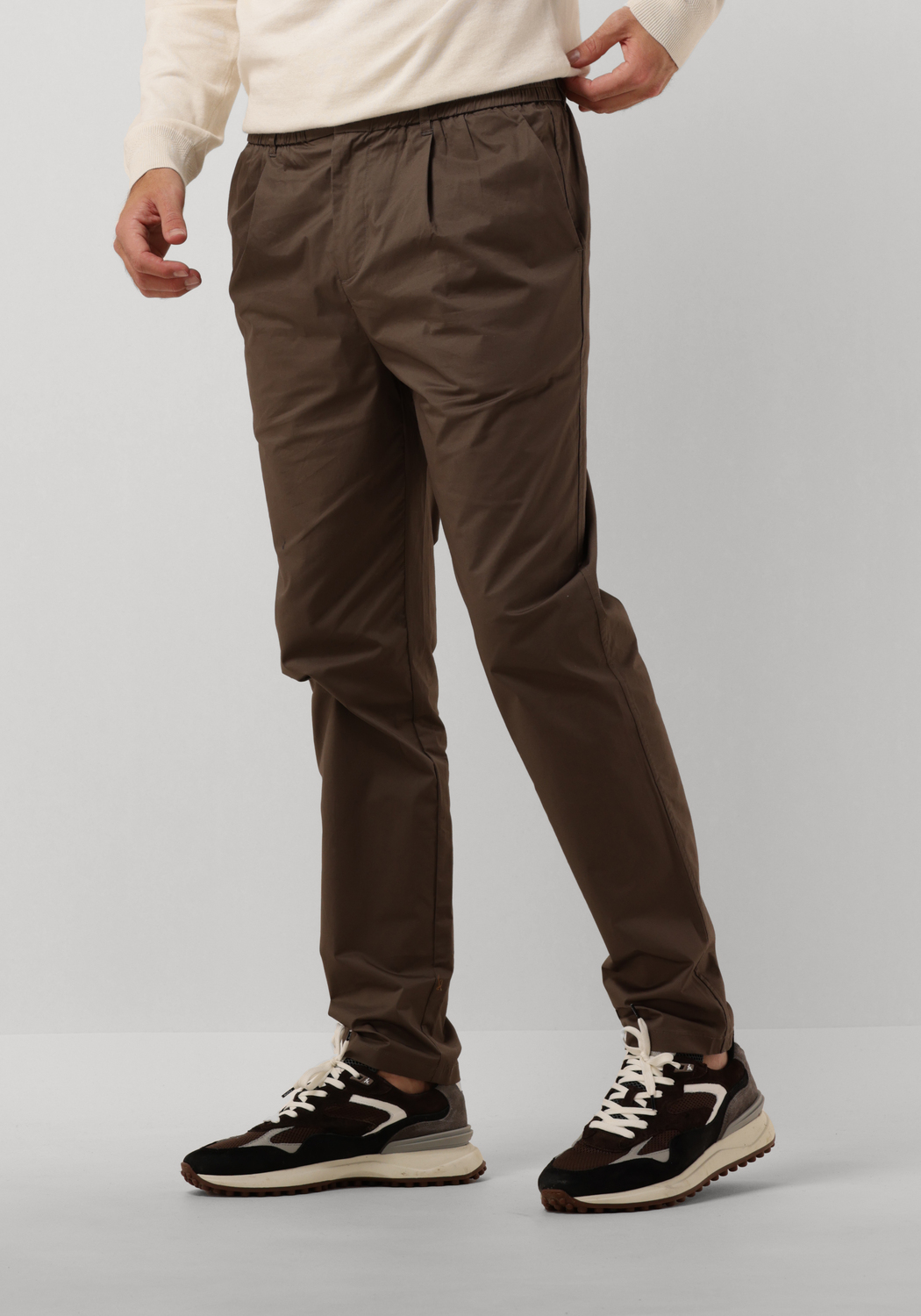 Bruine SCOTCH SODA Chino RELAXED SLIM FIT STRETCH POPLIN JOGGER