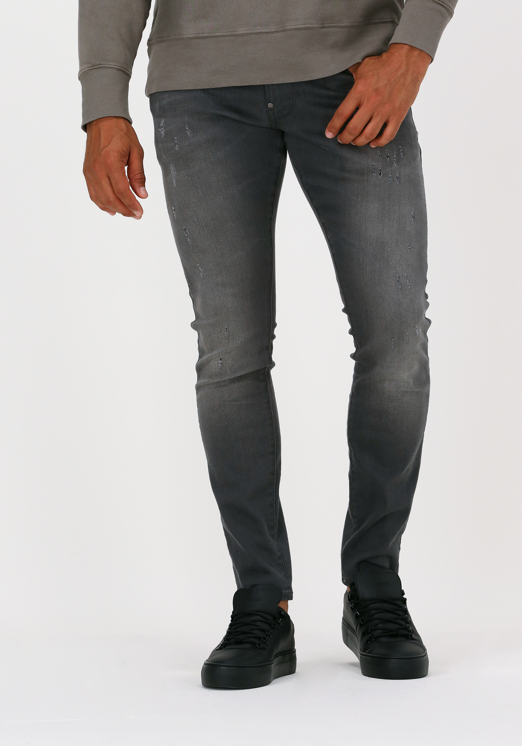 Grijze G Star Raw Skinny Jeans 6132 Slander Grey R Superstr Omoda 4594