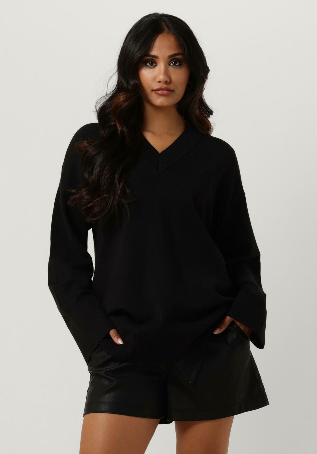 Zwarte MSCH COPENHAGEN Trui MSCHODANNA RACHELLE V PULLOVER | Omoda