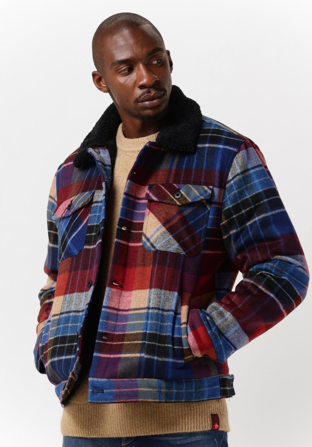 Multi SCOTCH & SODA Jack SHERPA-LINED TRUCKER JACKET | Omoda