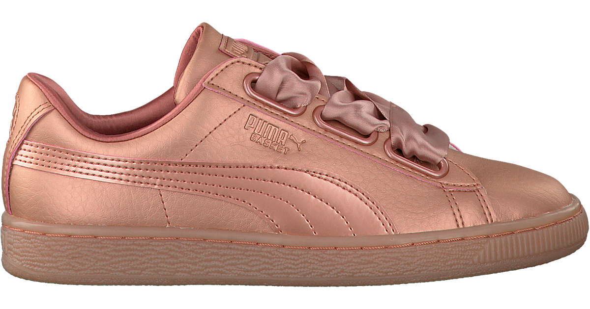 puma suede heart rose