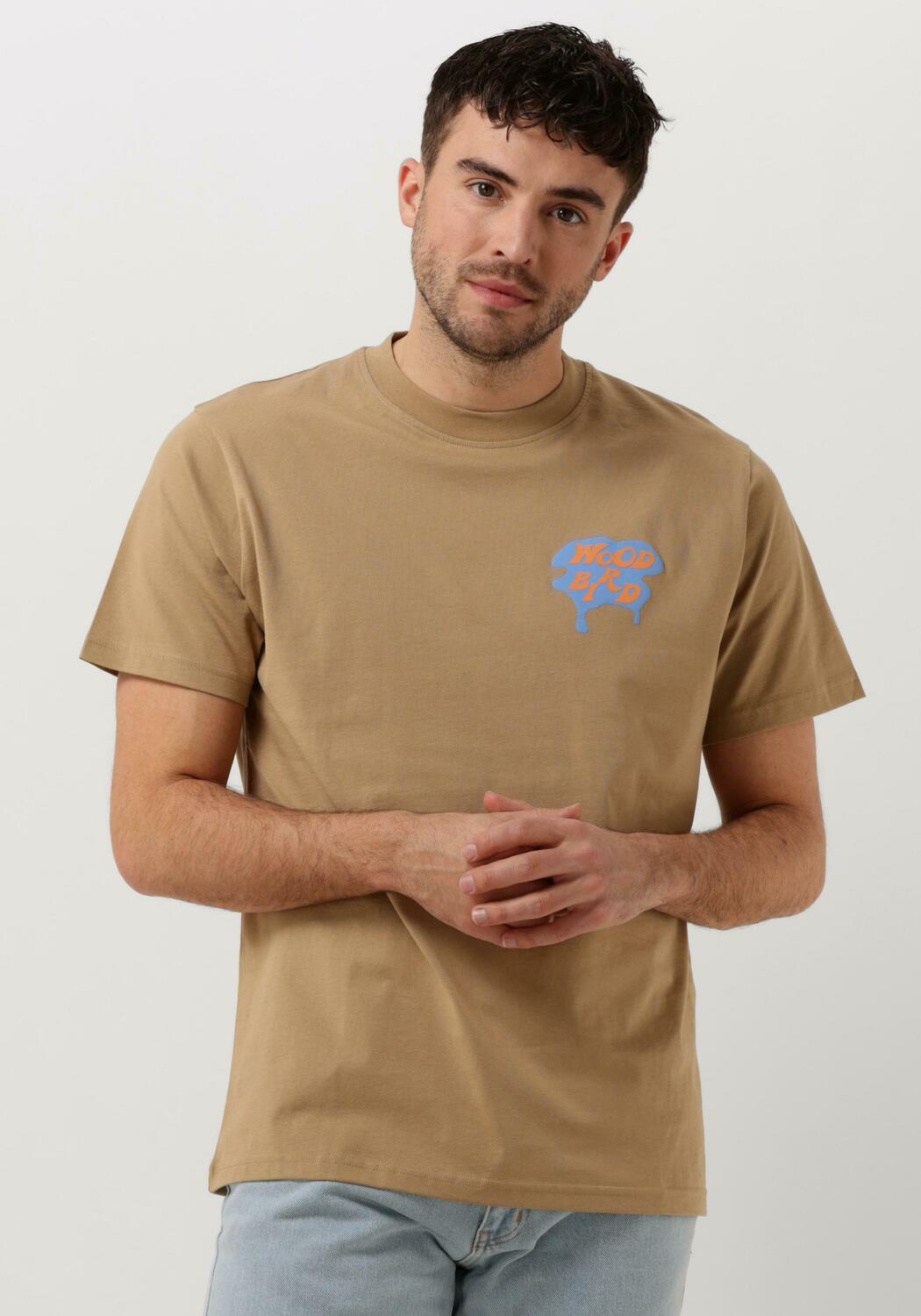 Brown hooded cheap t shirt