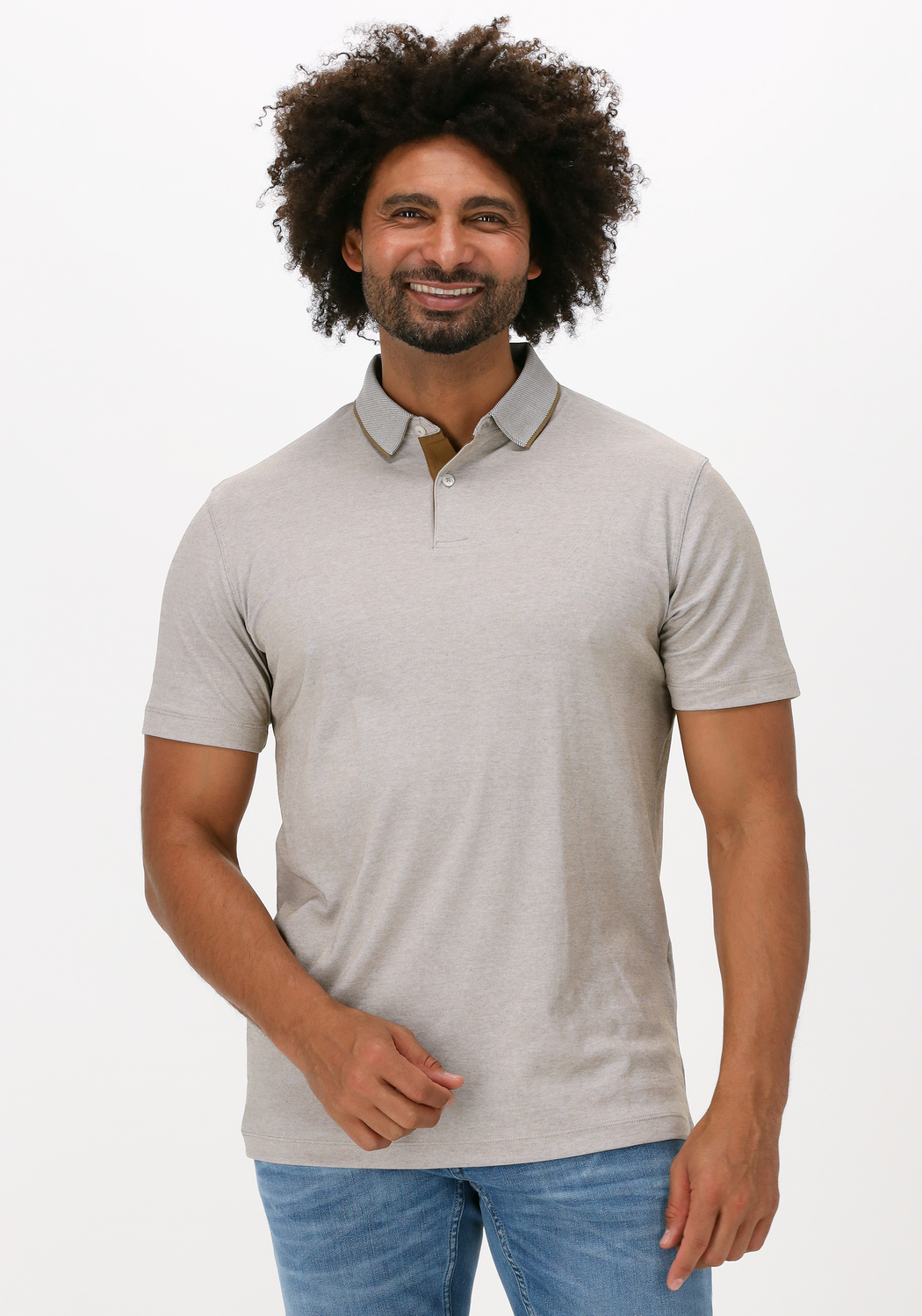 Beige SELECTED HOMME Polo SLHLEROY COOLMAX SS POLO B NOO | Omoda